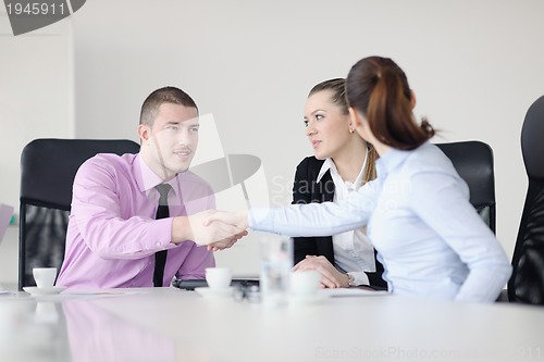 Image of business people group on meeting