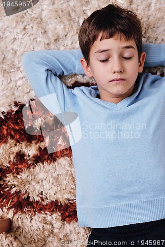 Image of portrait of child at home