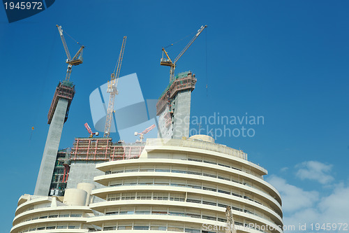 Image of Construction site with crane