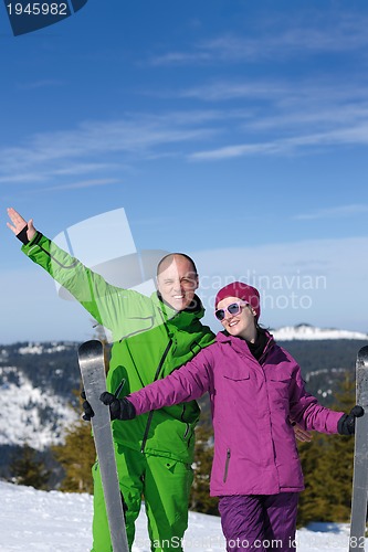 Image of couple winter ski