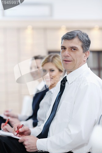 Image of business people group on seminar
