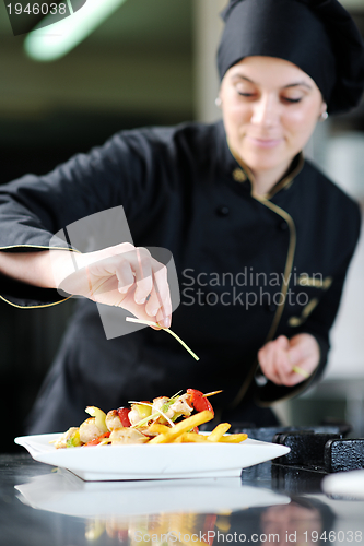 Image of chef preparing meal