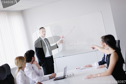 Image of business people in a meeting at office