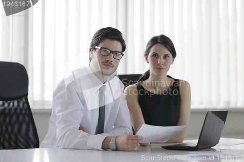 Image of business people in a meeting at office