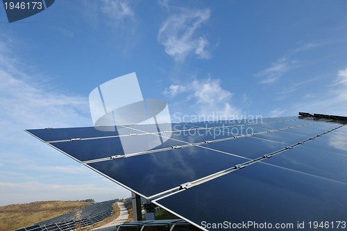 Image of solar panel renewable energy field