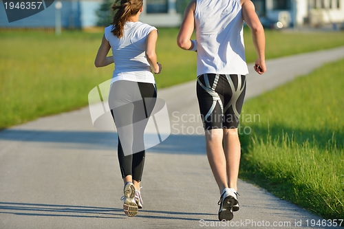 Image of couple jogging