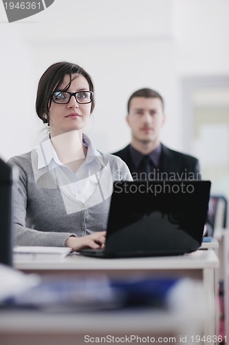 Image of business people group on seminar