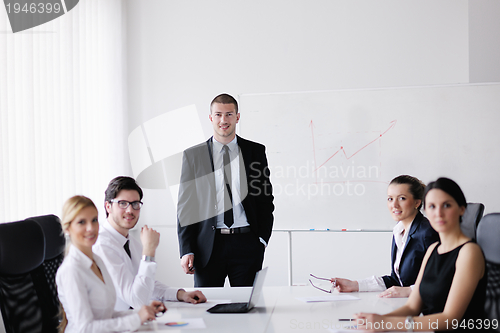 Image of business people in a meeting at office