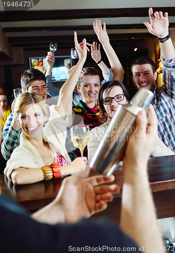 Image of Group of happy young people