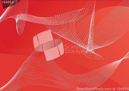 Image of red  abstract lines background