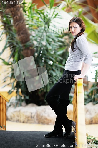Image of portrait of a beautiful young woman
