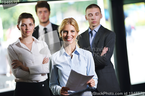Image of business people in a meeting at office