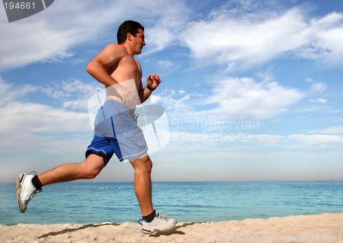 Image of Exercising on the beach