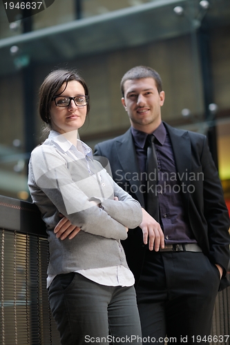 Image of business woman and business man