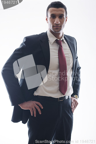 Image of business man isolated over white background