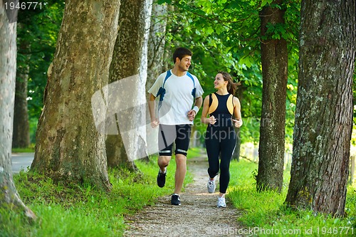 Image of couple jogging