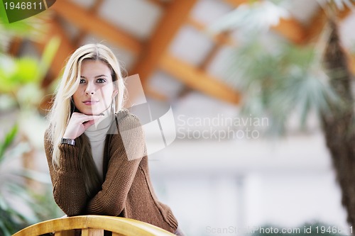 Image of portrait of a beautiful young woman