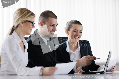 Image of business people in a meeting at office