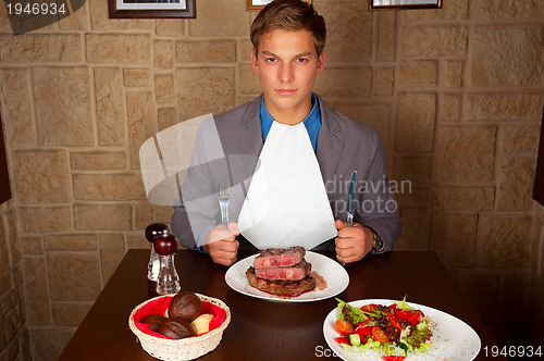 Image of eat a beef steak
