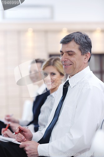 Image of business people group on seminar
