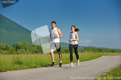 Image of couple jogging