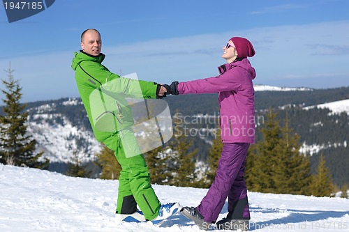 Image of couple winter ski
