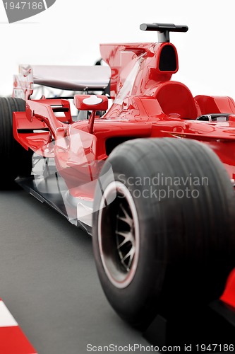 Image of red formel 1 model