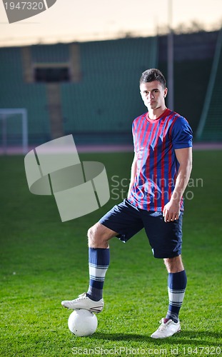 Image of soccer player portrait