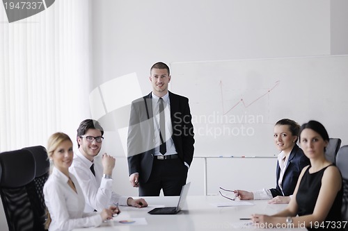 Image of business people in a meeting at office