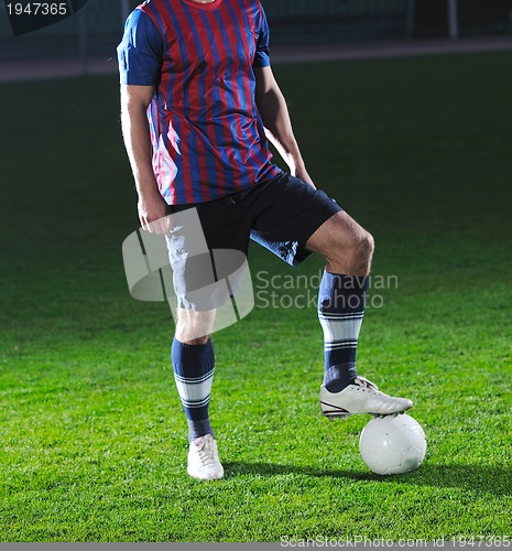 Image of soccer player portrait
