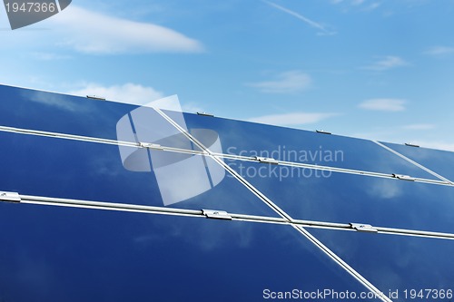 Image of solar panel renewable energy field