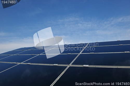 Image of solar panel renewable energy field