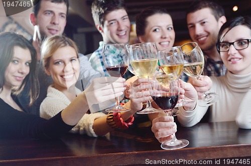 Image of Group of happy young people
