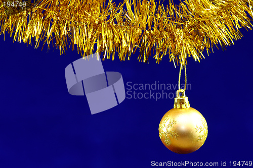 Image of Bauble on Blue