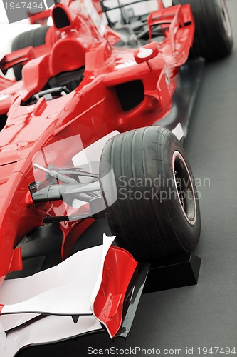 Image of red formel 1 model