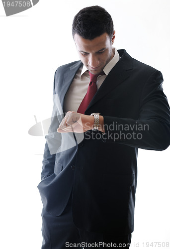 Image of business man isolated over white background