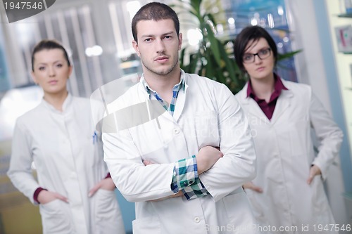Image of pharmacy drugstore people team