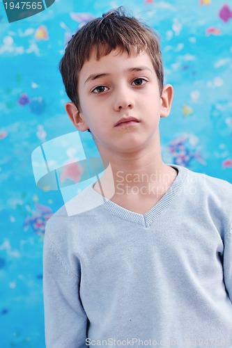 Image of portrait of child at home