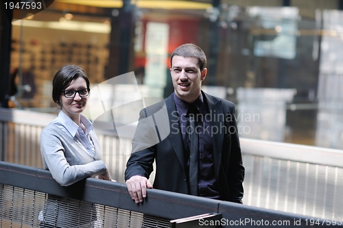 Image of business woman and business man