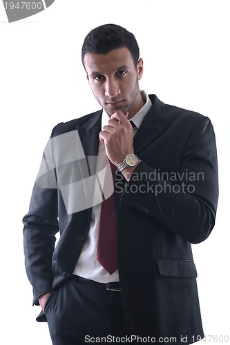 Image of business man isolated over white background