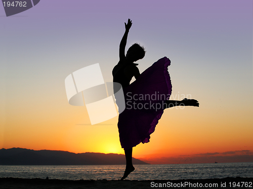 Image of Dancing at sunset