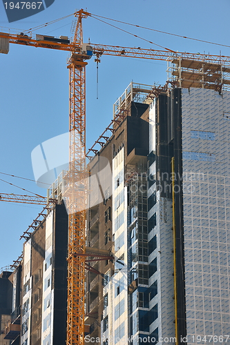 Image of Construction site with crane