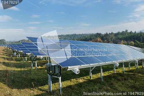 Image of solar panel renewable energy field