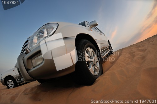 Image of desert safari vehicles