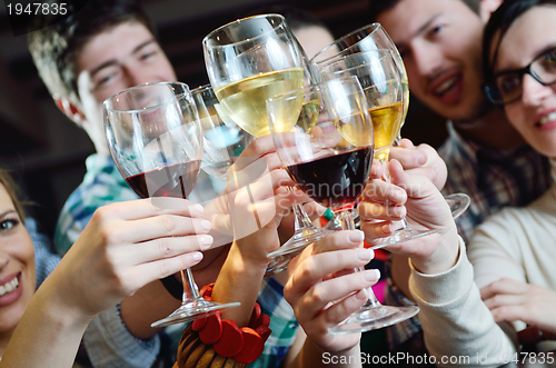 Image of Group of happy young people