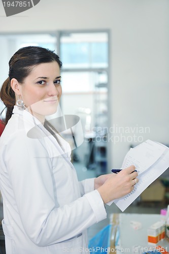 Image of medical factory  supplies storage indoor