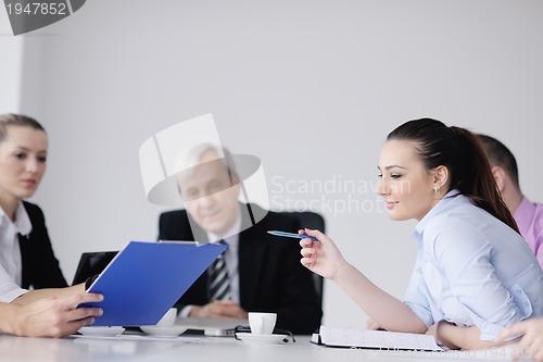 Image of business people group on meeting