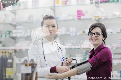 Image of Checking blood pressure and heart rate