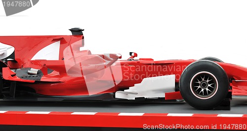 Image of red formel 1 model