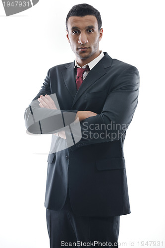 Image of business man isolated over white background
